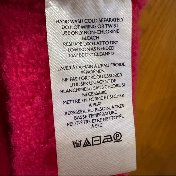 Maeve by Anthropologie Hot Pink/Rose/Fuchsia Super Soft & Comfy 31% Merino Wool - Picture 9 of 16